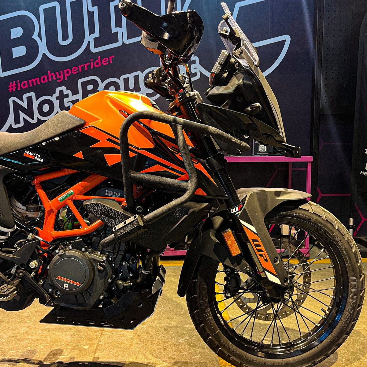 Hyperrider Crash Guard with Grab Slider - (Type 2) for KTM ADV 250/390 - 6KIOMCrash Guard