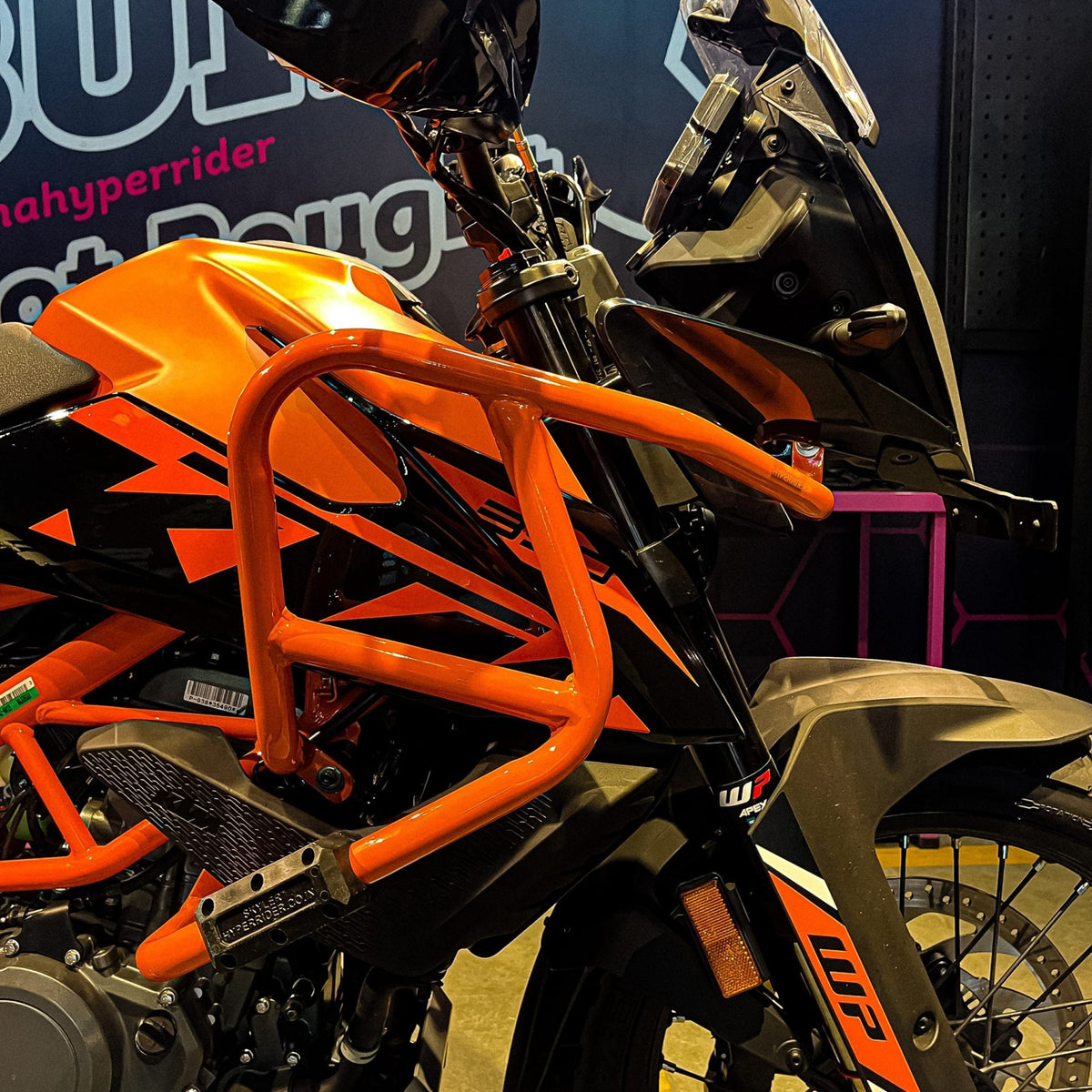 Hyperrider Crash Guard with Grab Slider - (Type 2) for KTM ADV 250/390 - 6KIOMCrash Guard