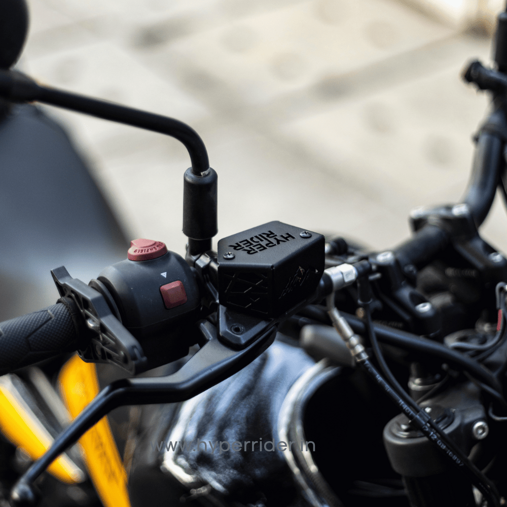 Hyperrider Front Fluid Reservoir Cover (Black) for RE Himalayan 450 - 6KIOMReservoir Cap
