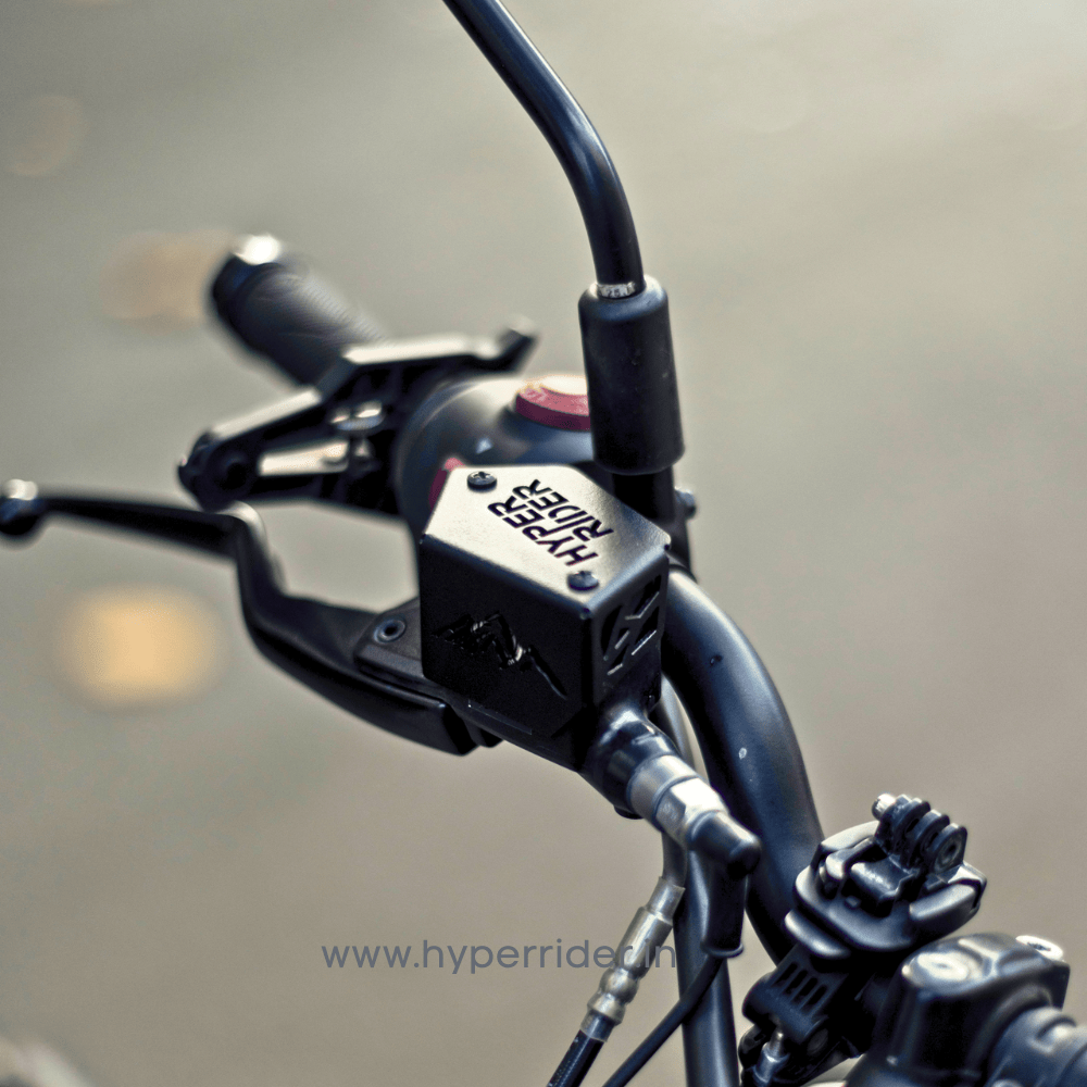 Hyperrider Front Fluid Reservoir Cover (Black) for RE Himalayan 450 - 6KIOMReservoir Cap