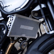 Hyperrider Radiator Guard (Silver) for RE Himalayan 450 - 6KIOMRadiator Guard
