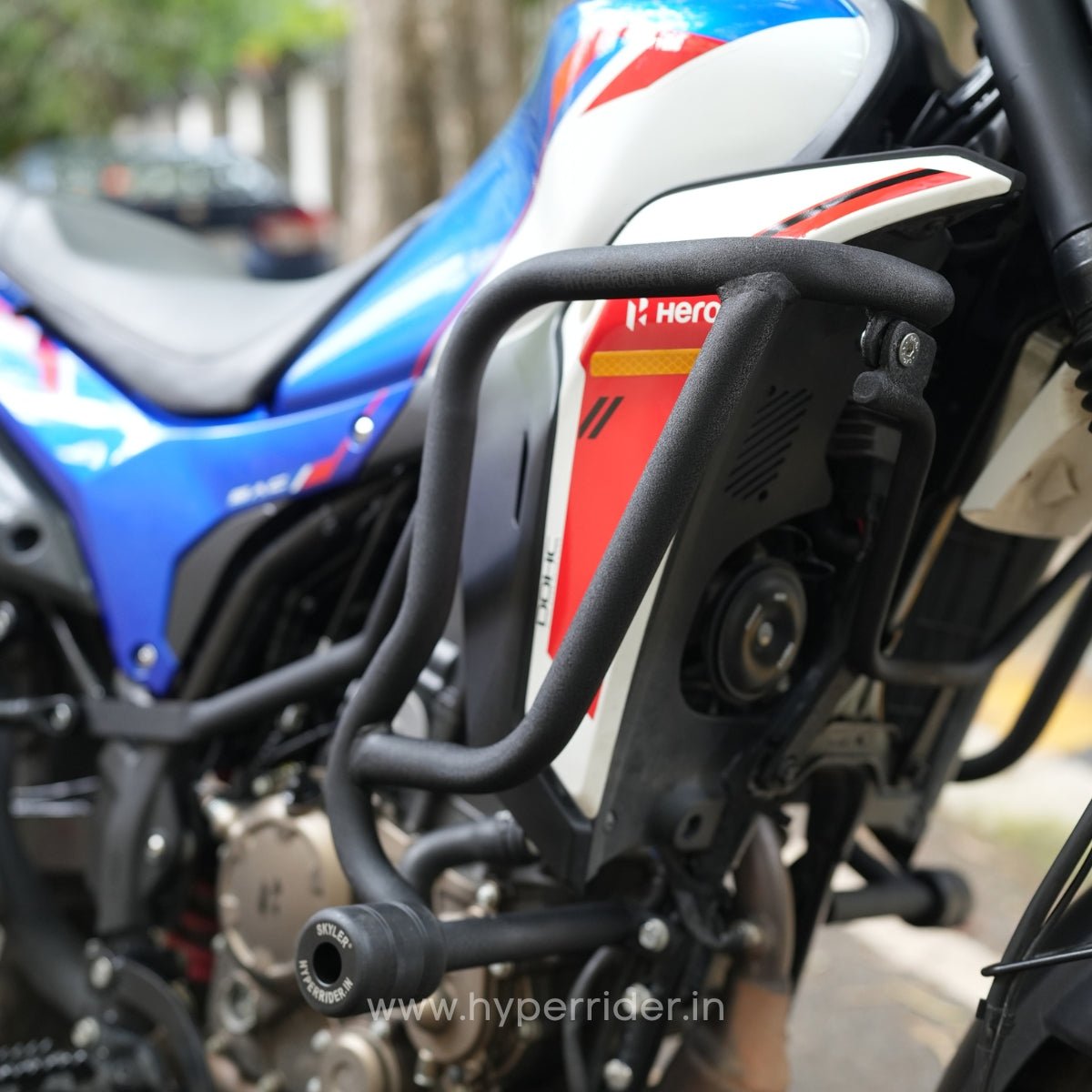 Hyperrider Upper Crash Guard with Grab Slider for Hero Xpulse 210 - 6KIOMCrash Guard