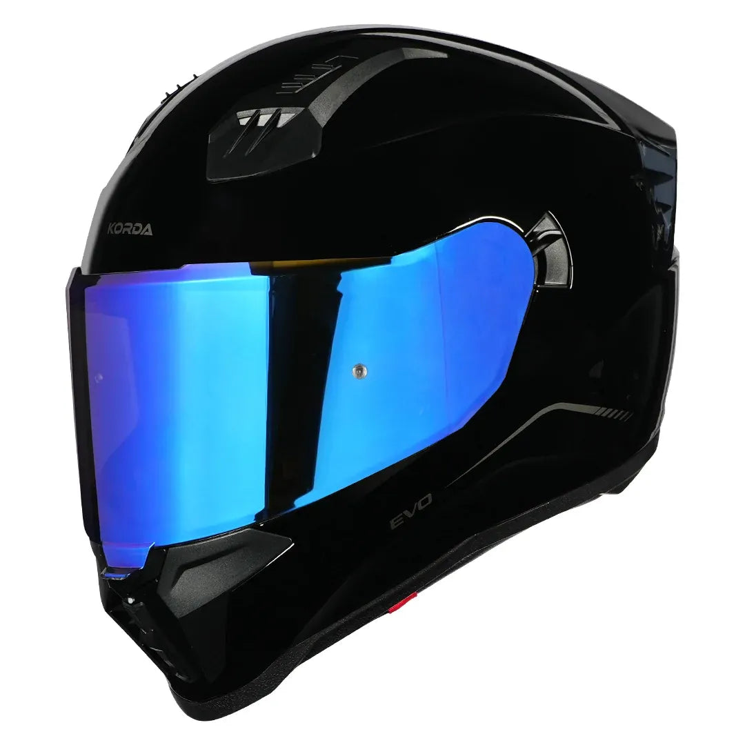 Korda EVO Solid full-face helmet in gloss black colorway