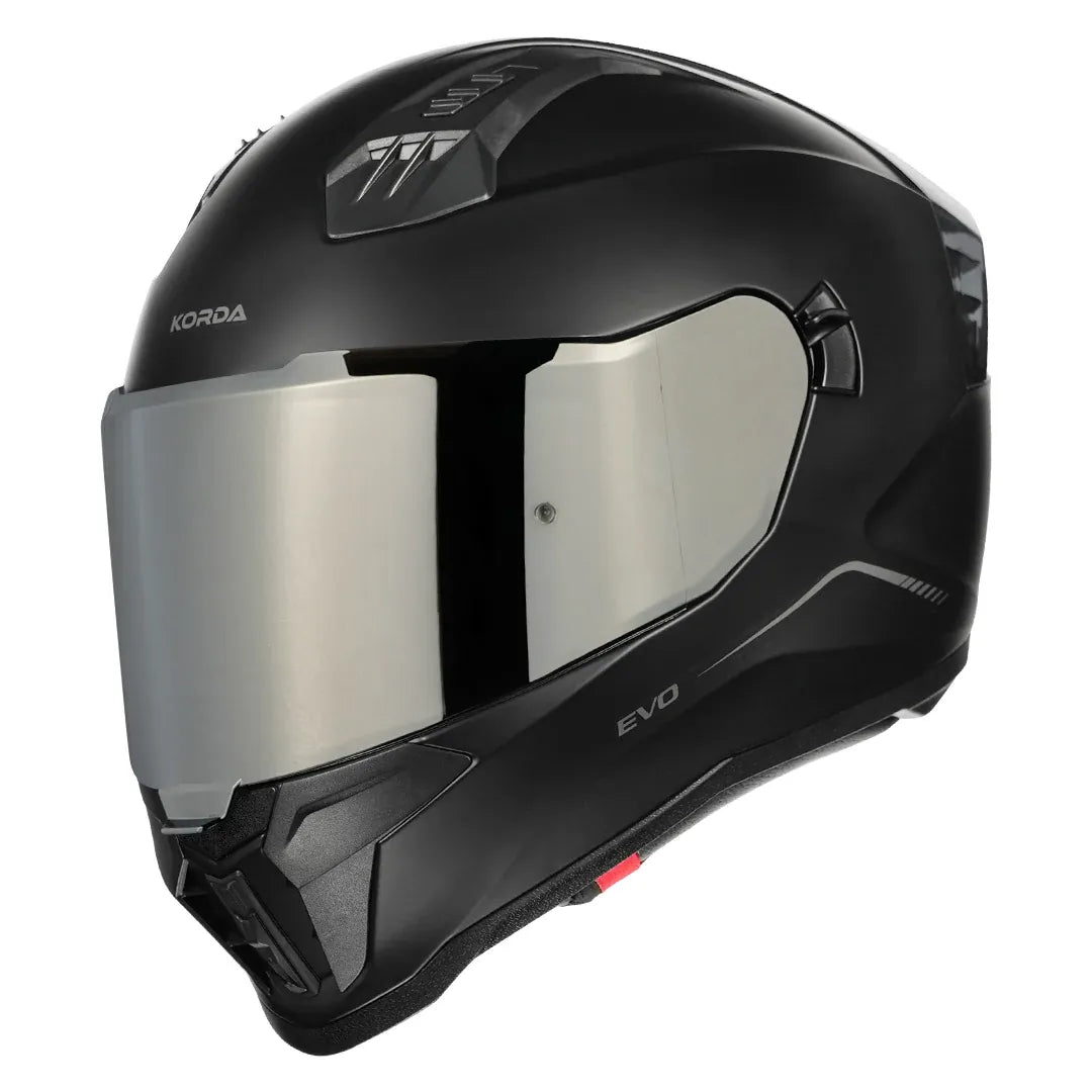 Korda EVO Solid full-face helmet in matt black colorway