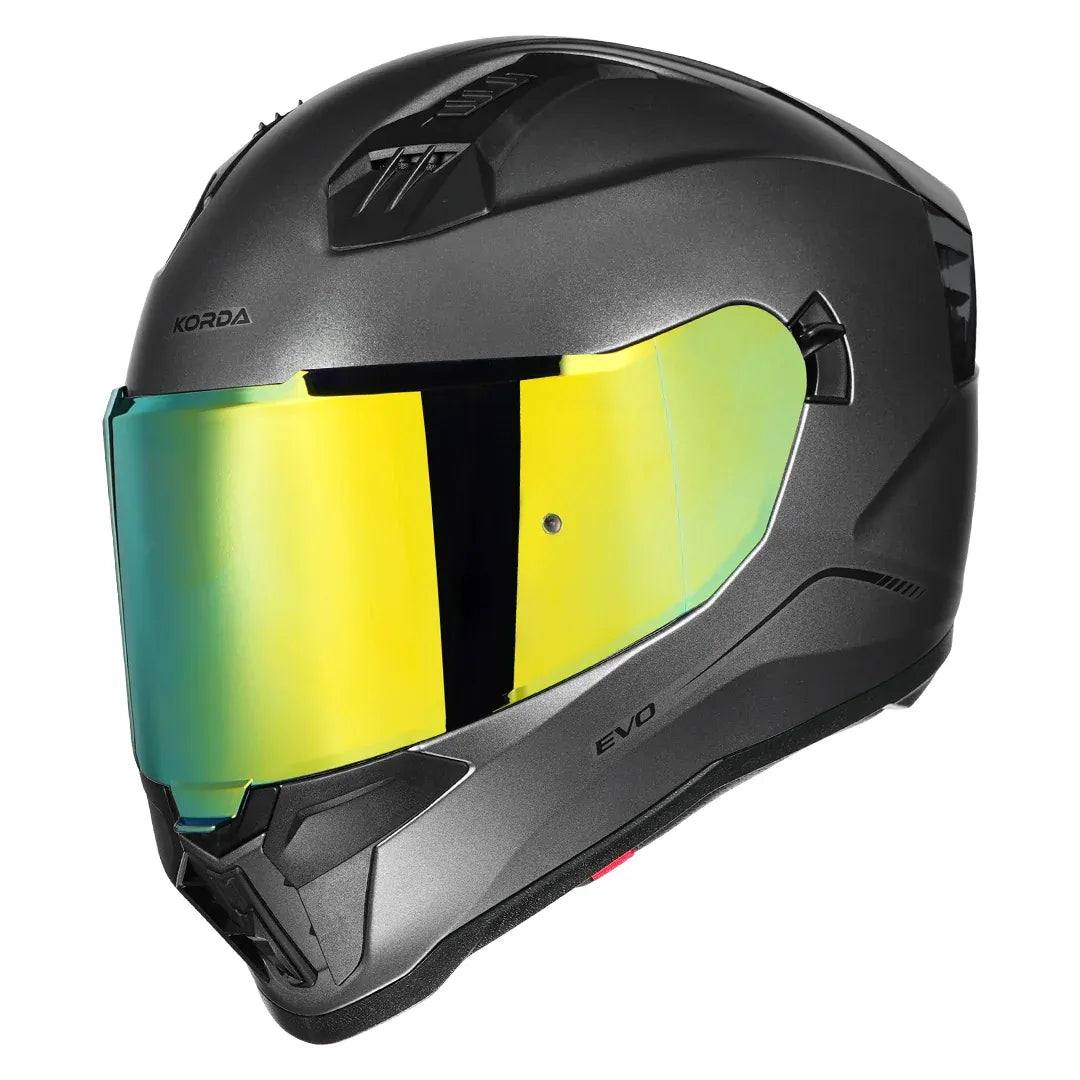 Korda EVO Solid full-face helmet in matt grey colorway