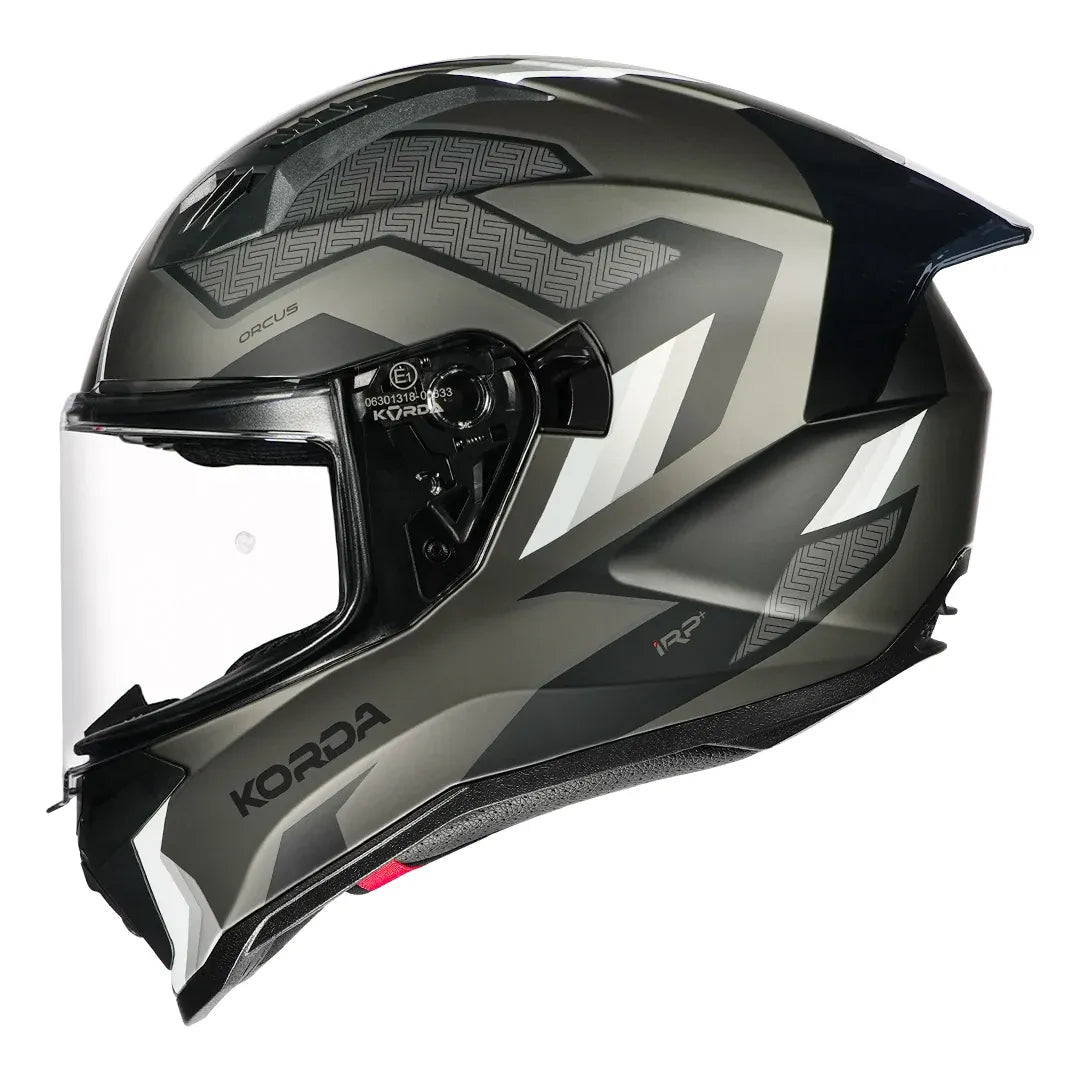 Korda EVO Orcus matt grey helmet with clear visor