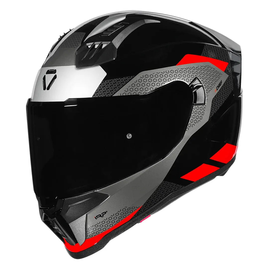 Korda EVO Chief full-face helmet in gloss black red colorway