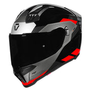 Korda EVO Chief full-face helmet in gloss black red colorway