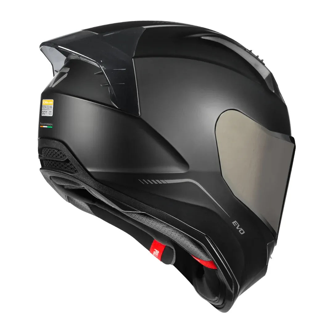 Korda EVO Solid matt black helmet with clear visor