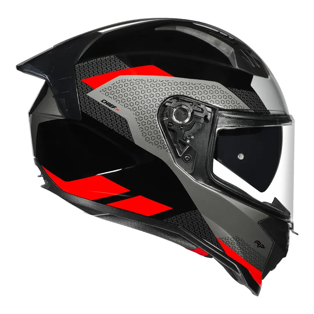 Korda EVO Chief gloss black red helmet interior liner view