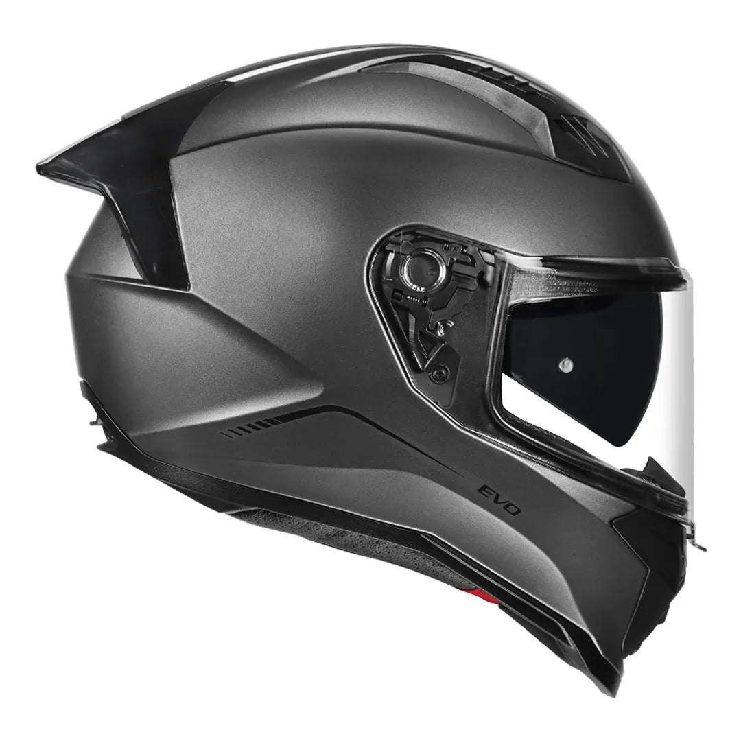 Korda EVO Solid matt grey helmet with Fog-Free insert