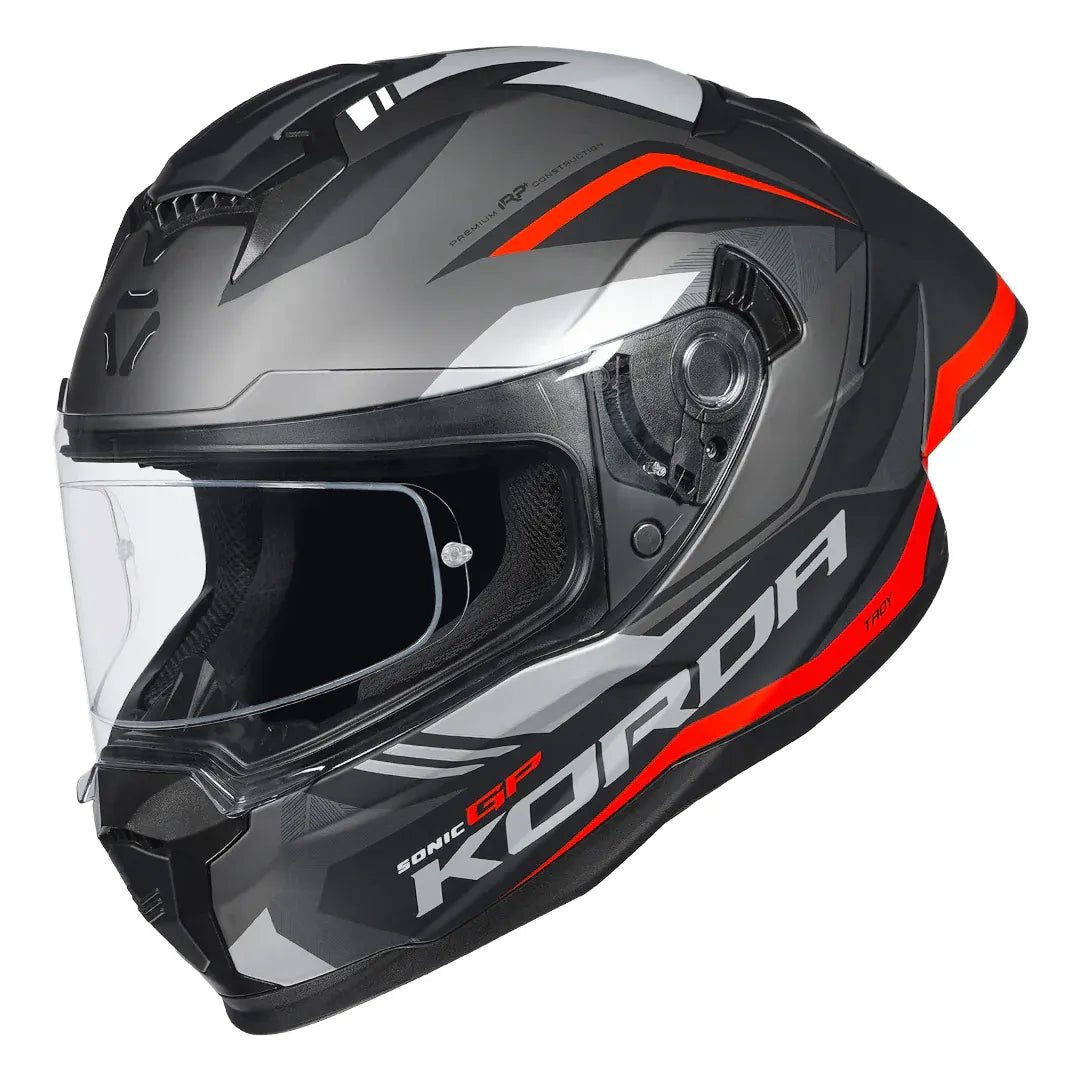 Korda Sonic GP Troy Helmet Matt Red full-face motorcycle helmet