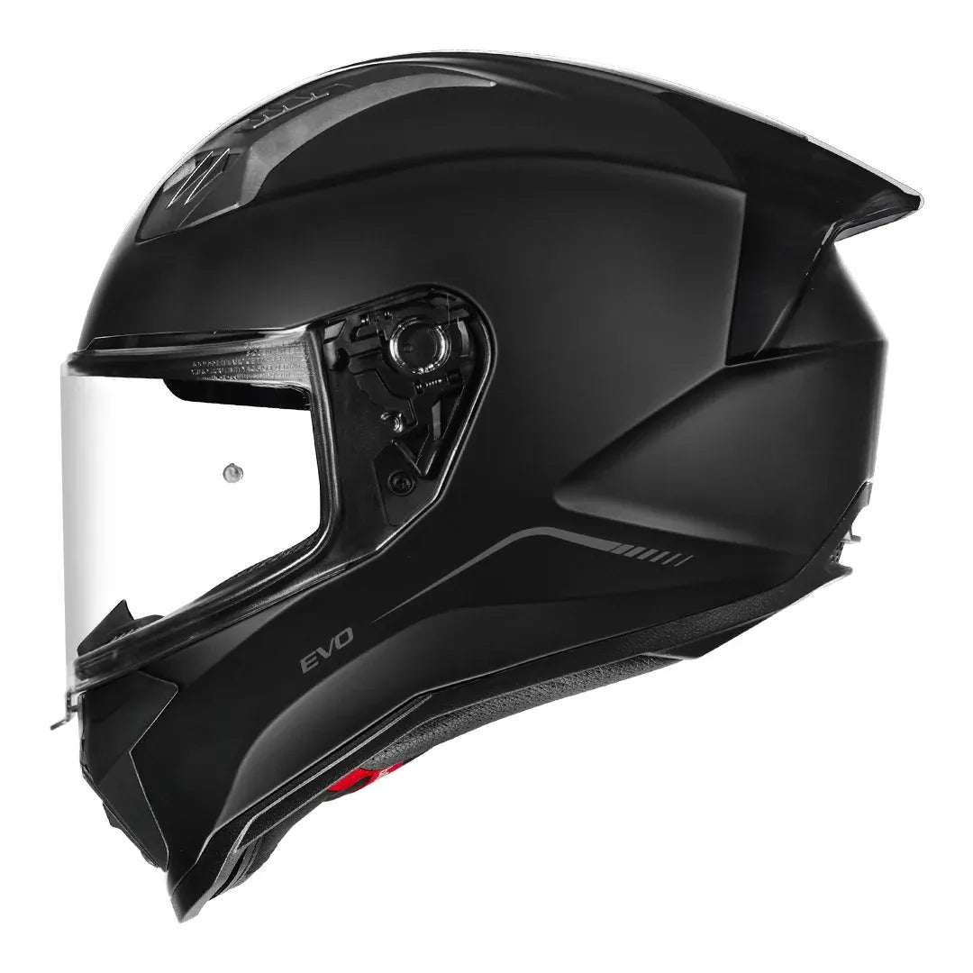 Korda EVO Solid helmet matt black side profile view
