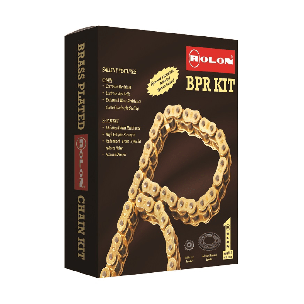 Kawasaki Ninja 650R Rolon Brass Chain and Sprocket kit - KIT HXRC 238 - 6KIOMChain & Sprockets