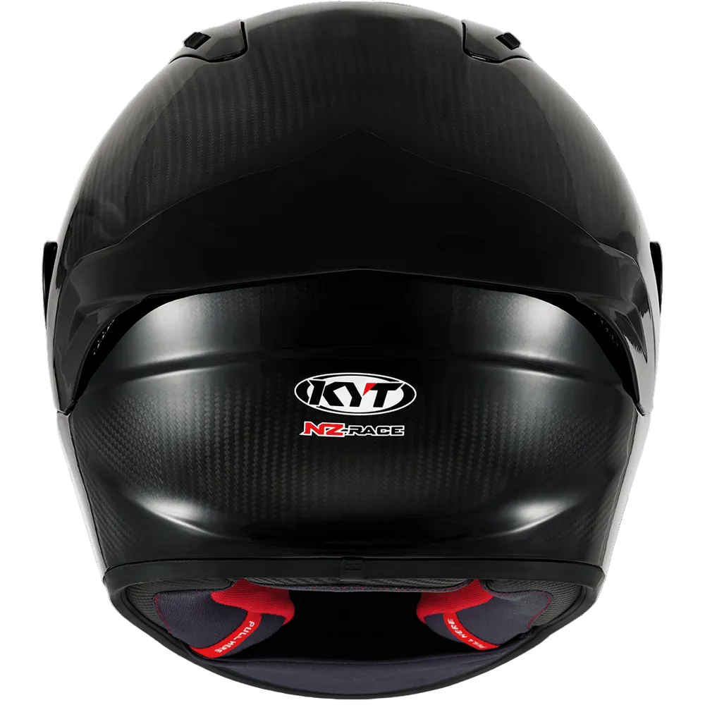 KYT NZ-Race Carbon Gloss racing helmet back profile