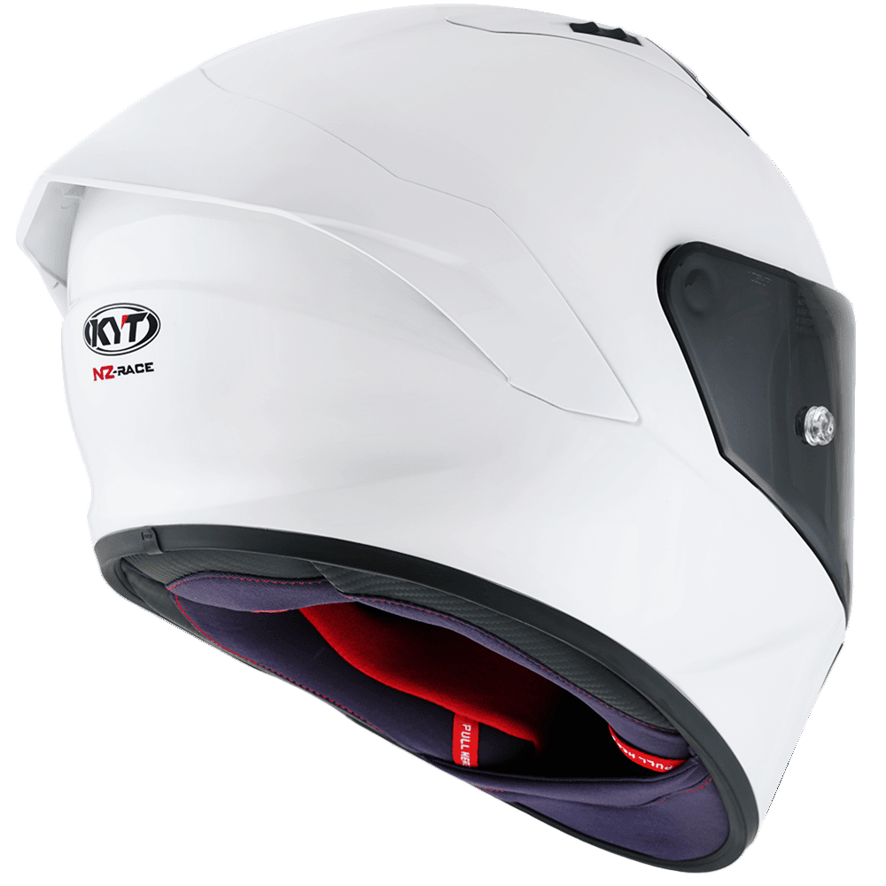 KYT NZ Race Plain White - 6KIOMHelmets