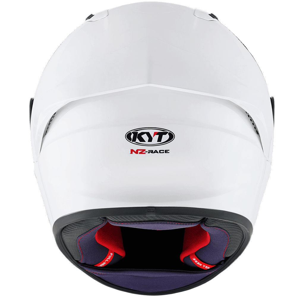 KYT NZ Race Plain White - 6KIOMHelmets