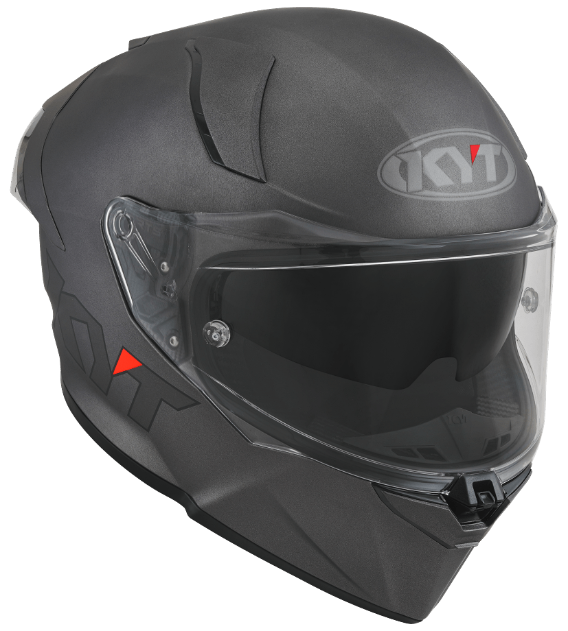 KYT R2R Pro Plain Matt Gun Metal - 6KIOMHelmets