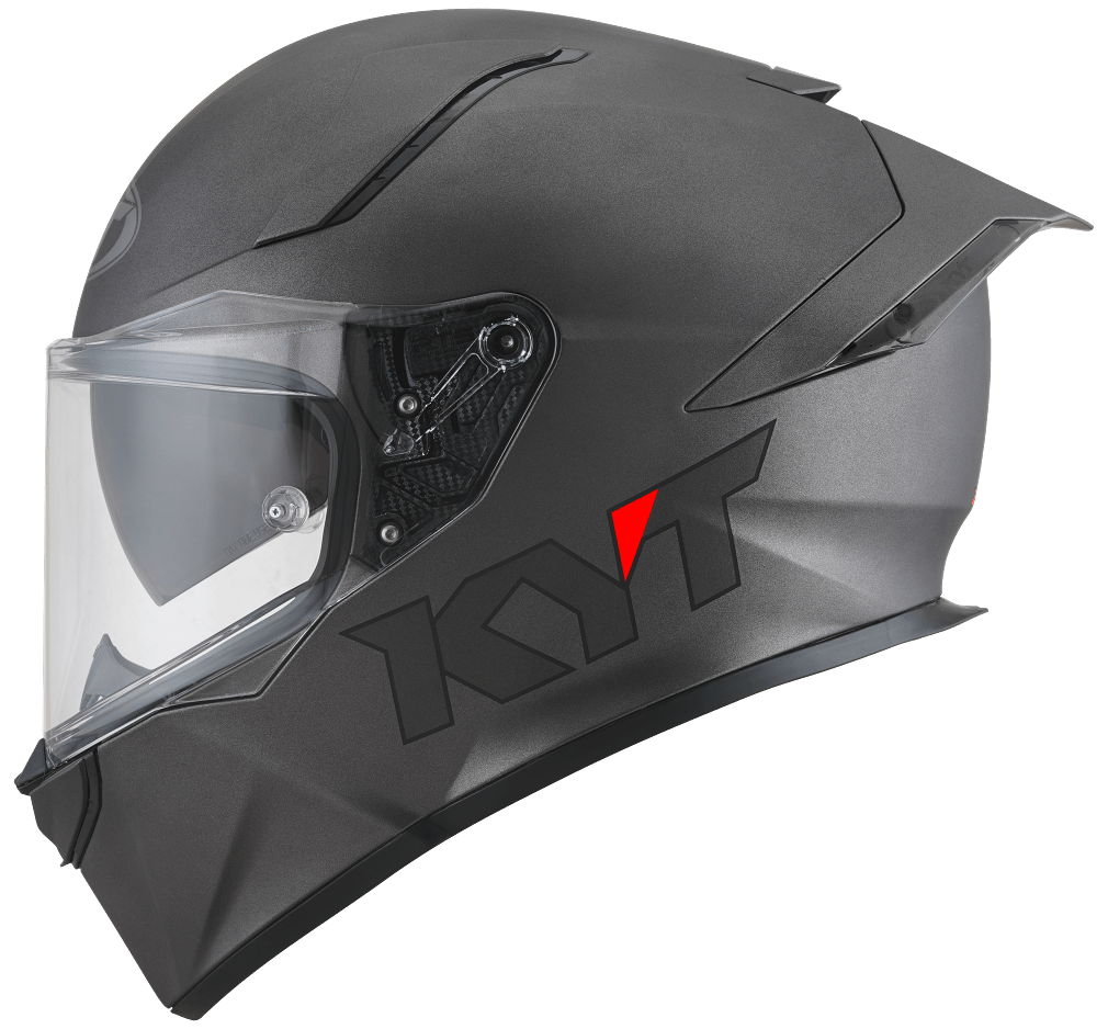 KYT R2R Pro Plain Matt Gun Metal - 6KIOMHelmets