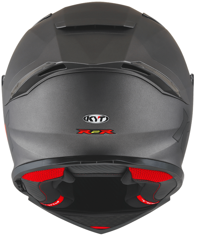 KYT R2R Pro Plain Matt Gun Metal - 6KIOMHelmets
