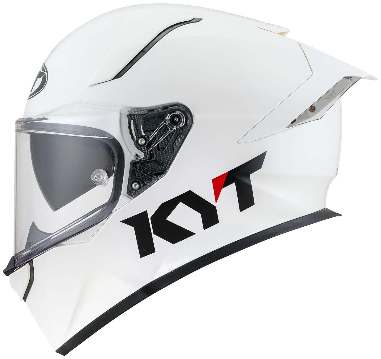 KYT R2R Pro Plain White – Lightweight, Aerodynamic Racing Helmet – 6KIOM