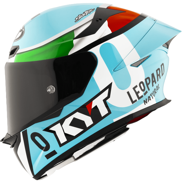 KYT TT Revo Leopard Replica Tricolore - 6KIOMHelmets