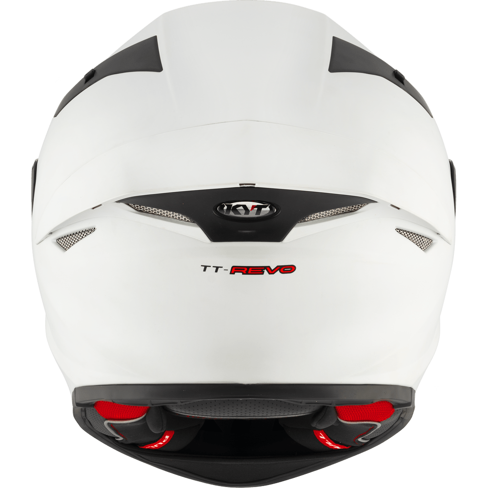 KYT TT Revo Plain Crystal White Matt - 6KIOMHelmets