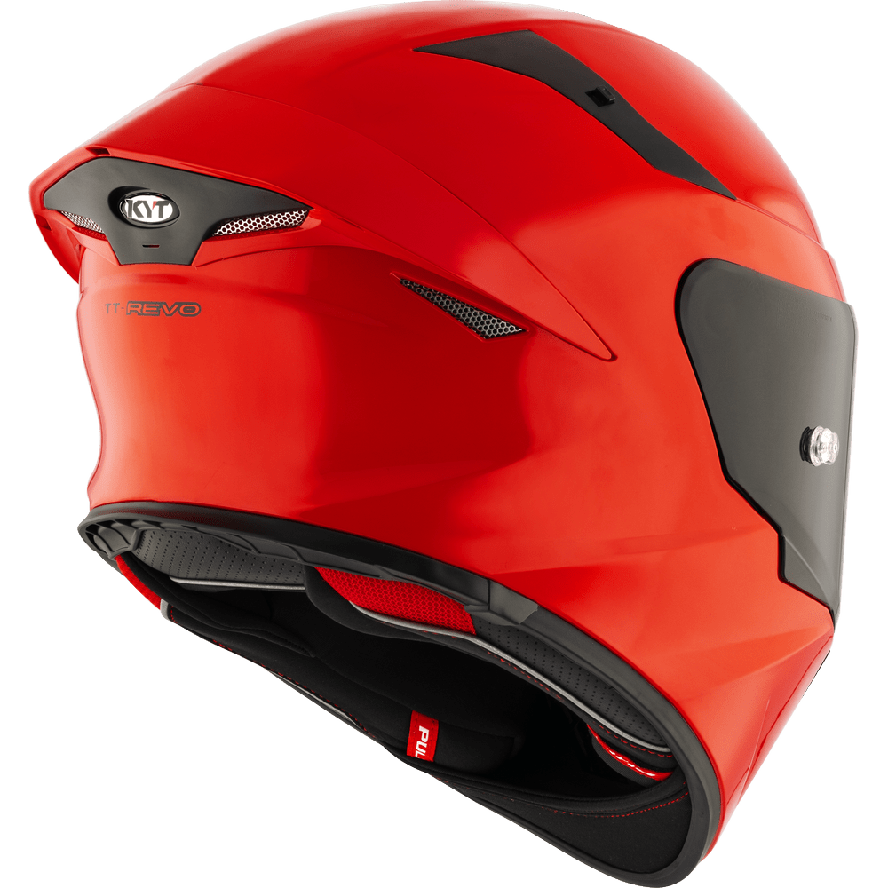 KYT TT Revo Plain Gara Red - 6KIOMHelmets