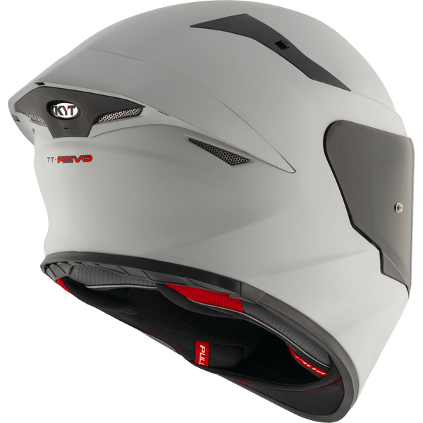 KYT TT Revo Plain Matt ASP Grey - 6KIOMHelmets