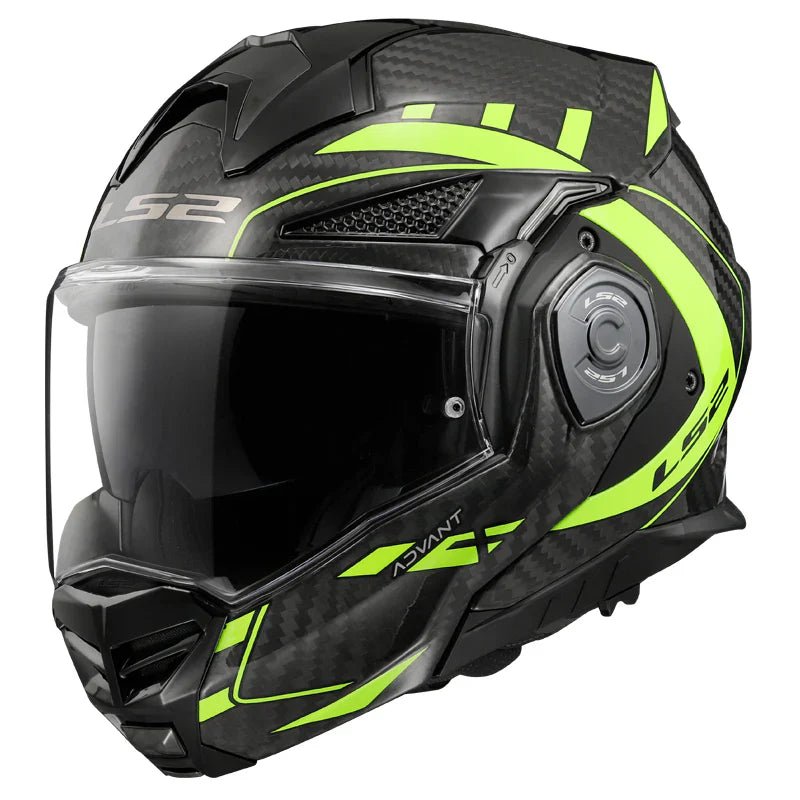 LS2 FF901 Advant X Carbon Future II Gloss Hi - Vi Yellow - 6KIOMHelmets