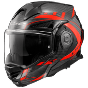 LS2 FF901 Advant X Carbon Future II Gloss Red - 6KIOMHelmets