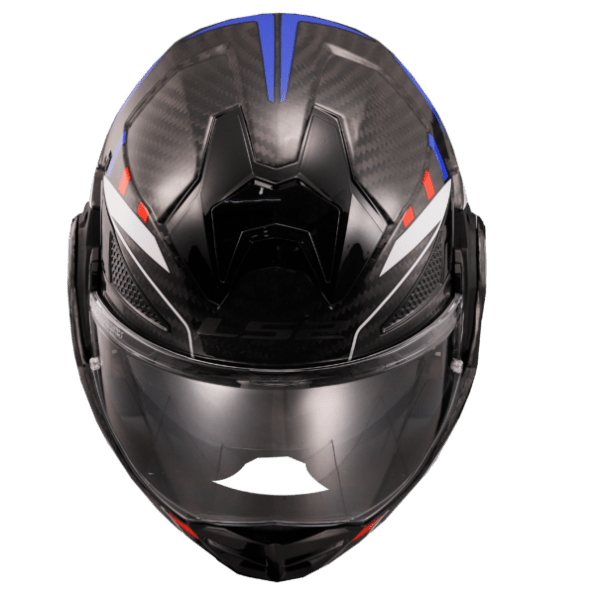 LS2 FF901 Advant X Carbon Future II Gloss White Blue - 6KIOMHelmets