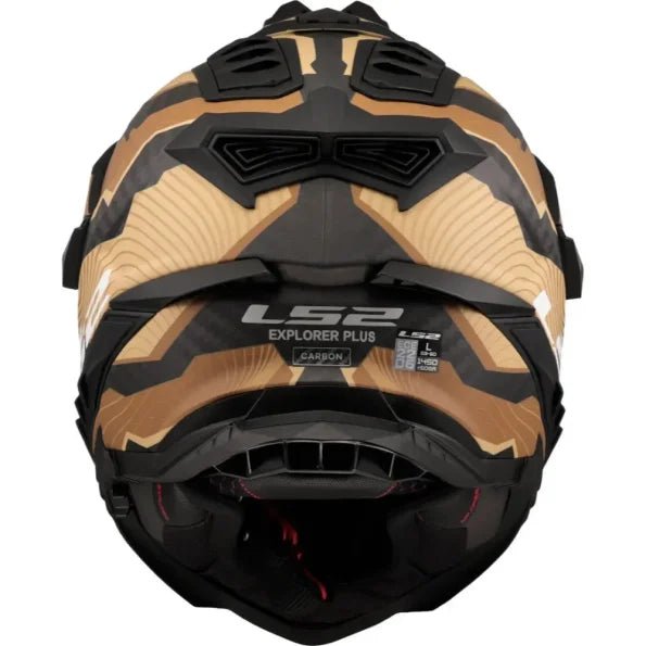 LS2 MX701 Explorer Carbon Trick Brown Sand Helmet - 6KIOMHelmets