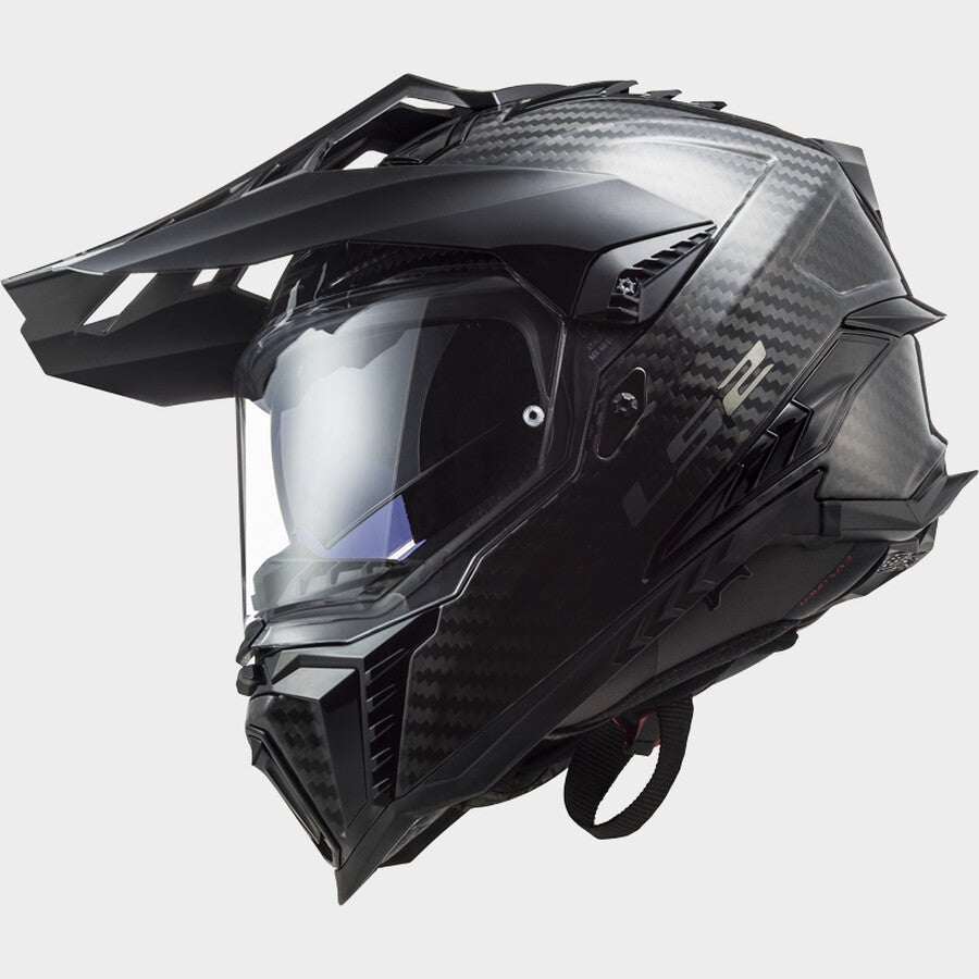 LS2 MX701 Explorer Solid Carbon Gloss - 6KIOMHelmets
