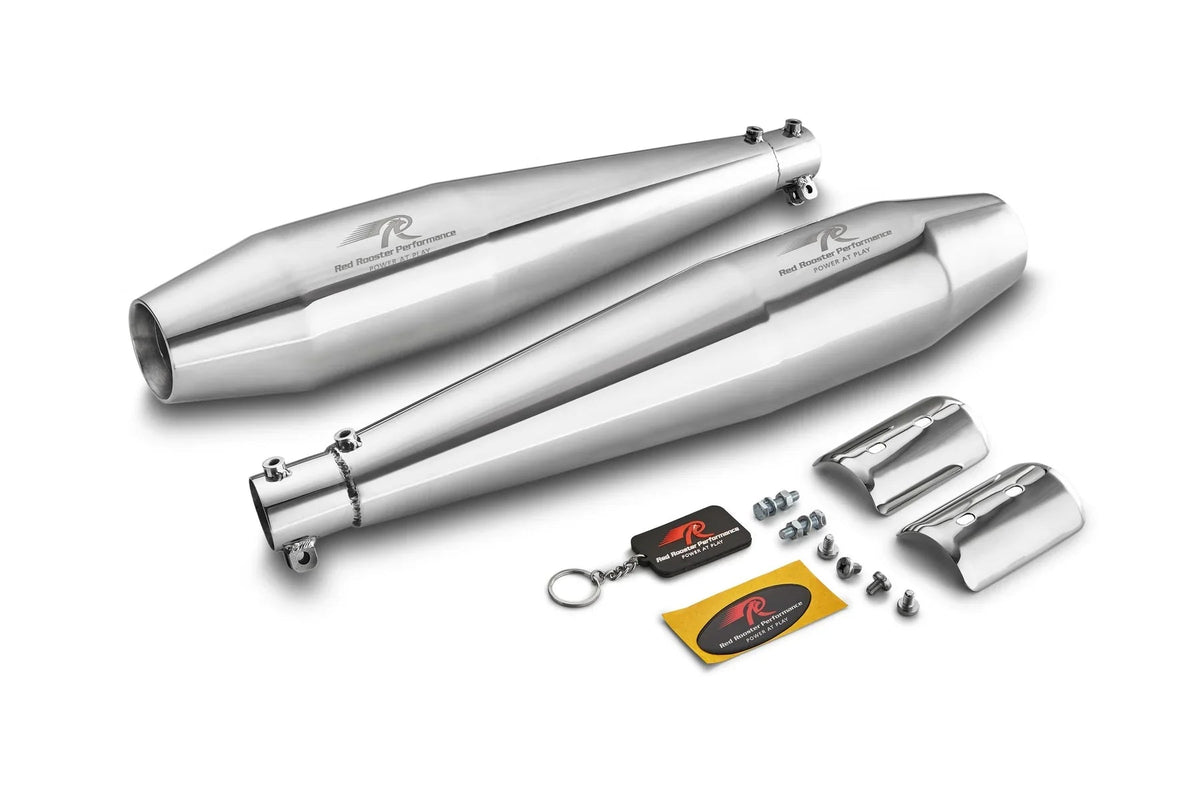 Red Rooster Stellar Exhaust for INT/GT650 Twins - 6KIOMPerformance Parts