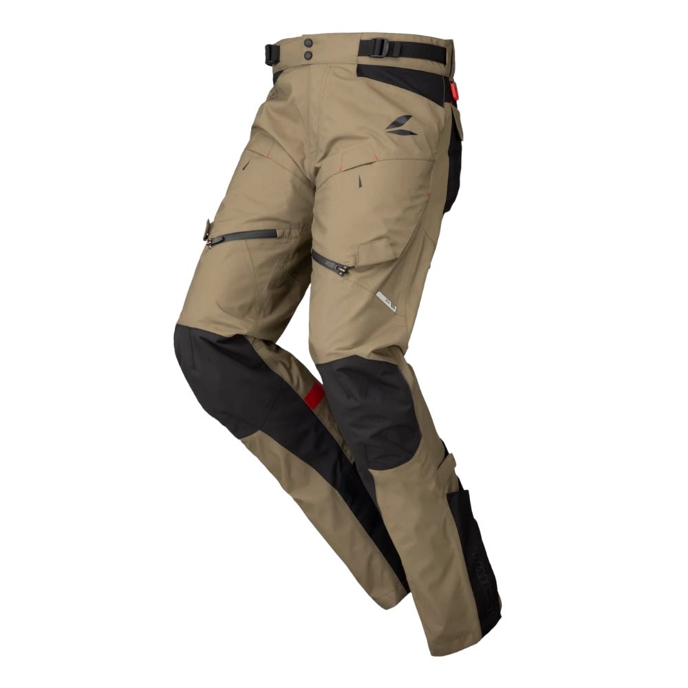 RS Taichi Drymaster Kompass Pant front view in Khaki with DRYMASTER waterproof construction | 6KIOM