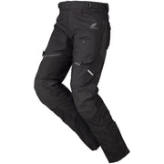 RS Taichi Drymaster Kompass Pant front view in Black with DRYMASTER waterproof construction | 6KIOM