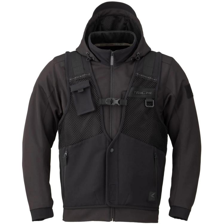 RS Taichi Overlap Mesh Parka Jacket - 6KIOMJackets