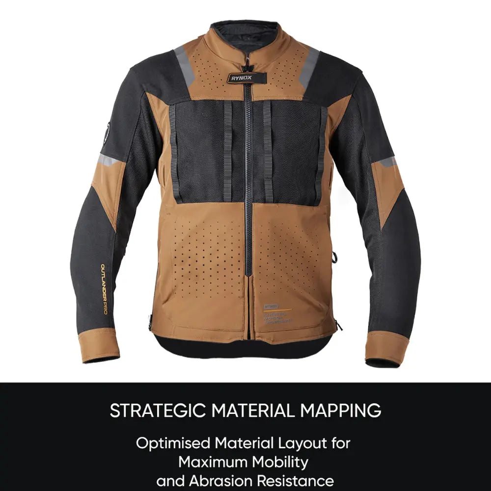 Rynox Stealth Air Pro Jacket – High-Airflow Protective Riding Gear – 6KIOM