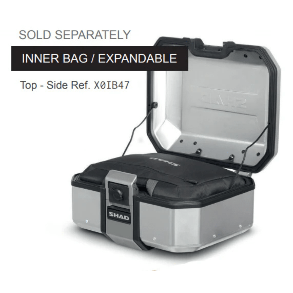 SHAD TR36 Terra Side Case Right - Bare Aluminium - 6KIOMLuggage