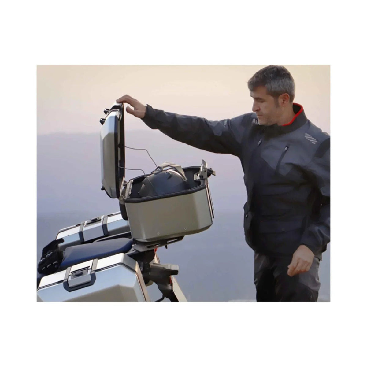 SHAD TR37 Terra Top Case - Bare Aluminum - 6KIOMLuggage