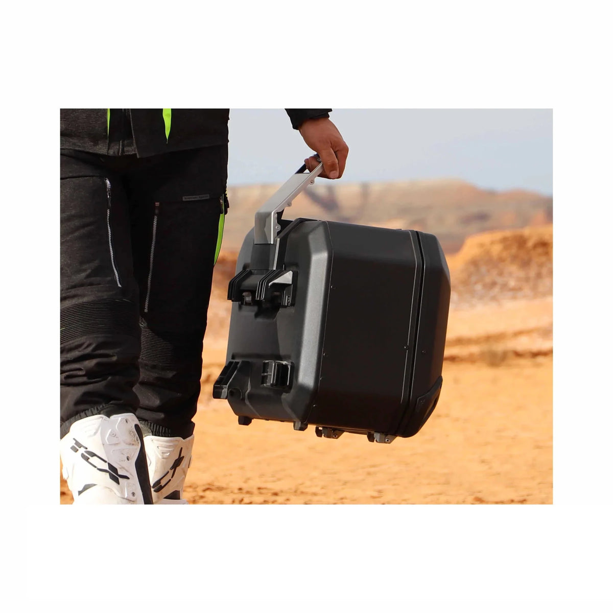 SHAD TR37 Terra Top Case - Black Aluminum - 6KIOMLuggage