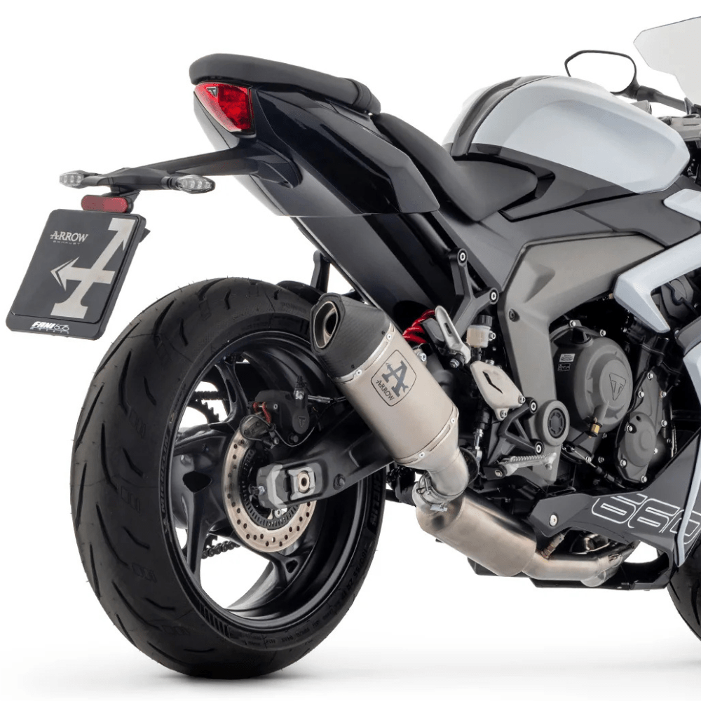 Triumph Daytona 660 2024+ Arrow Veloce Titanium Full Exhaust System – 71007VL - 6KIOMPerformance Parts