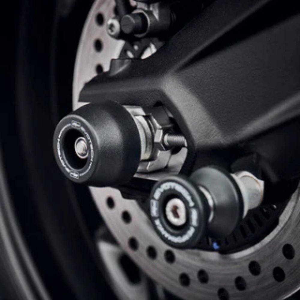Triumph Street Triple 765 RS 2023+ Rear Spindle Bobbins – Evotech Performance - 6KIOMSpool Sliders