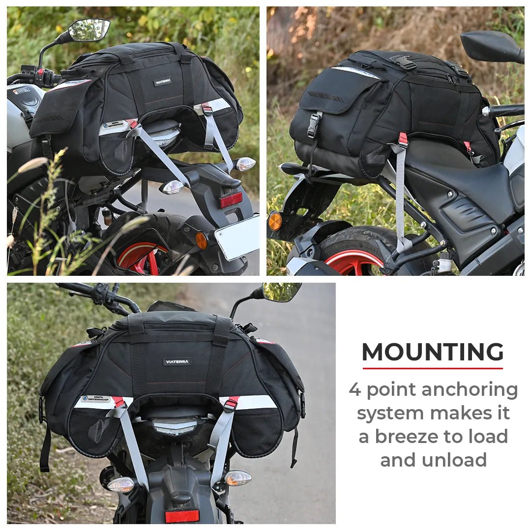 ViaTerra Claw Mini – 48L 100% Waterproof Universal Motorcycle Tailbag - 6KIOMLuggage