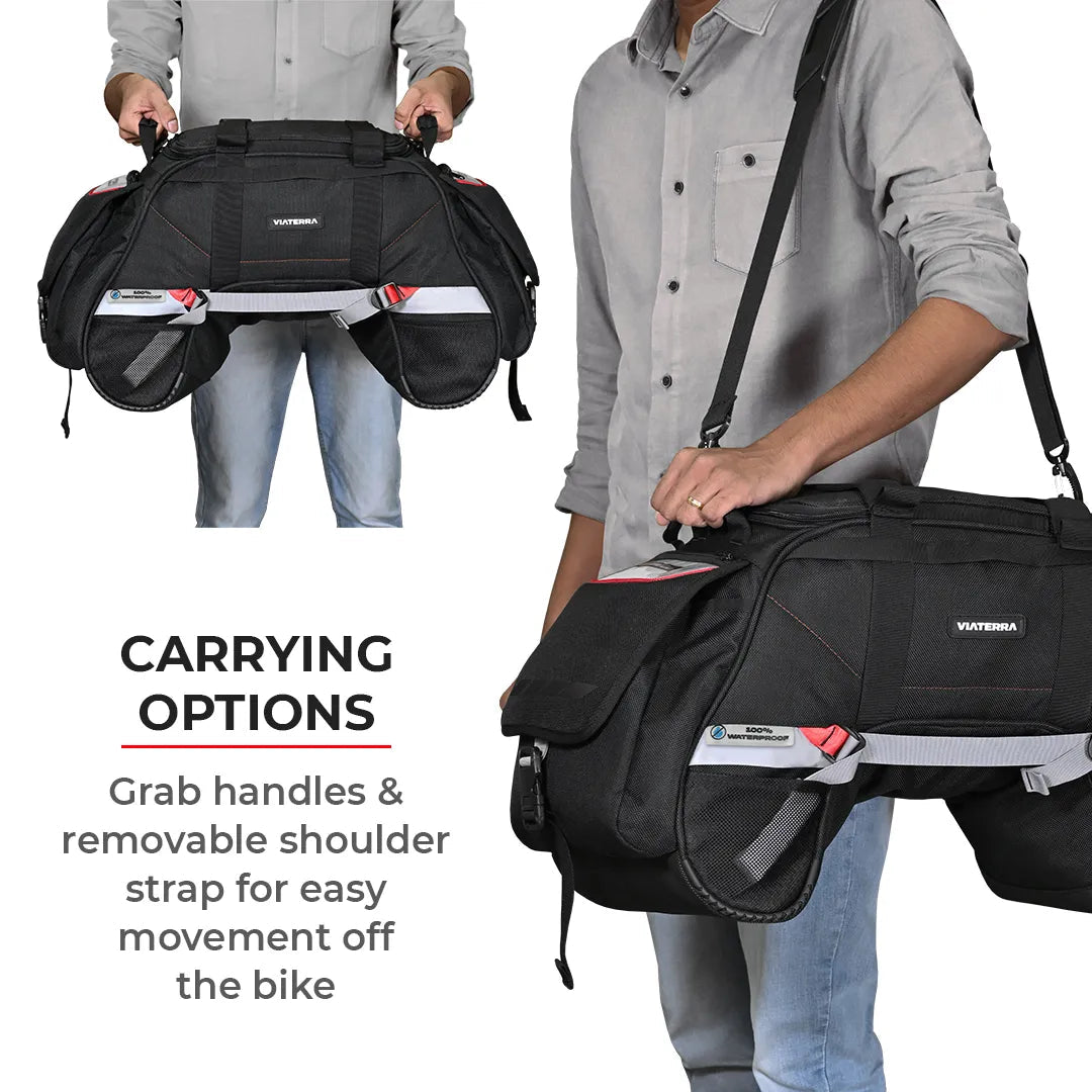 ViaTerra Claw Mini – 48L 100% Waterproof Universal Motorcycle Tailbag - 6KIOMLuggage