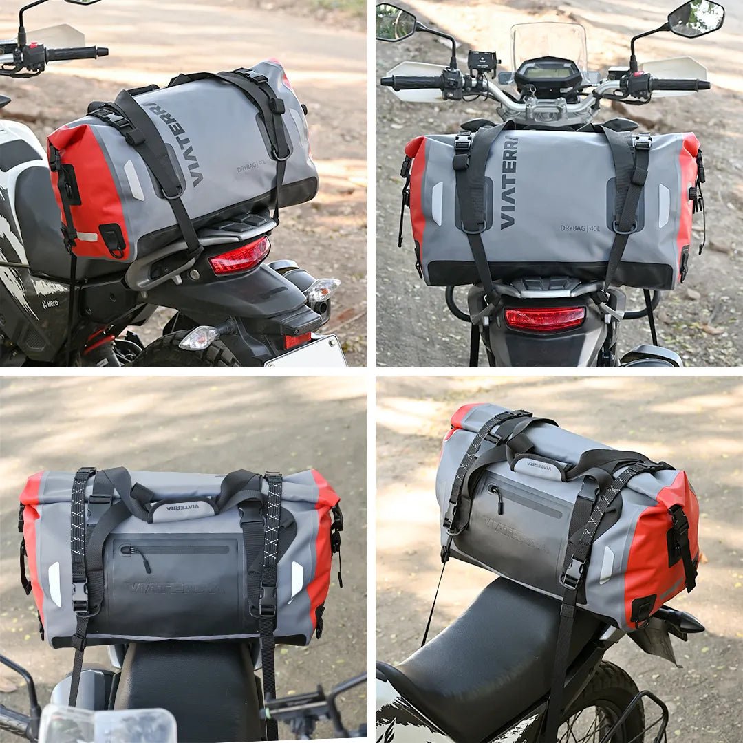 ViaTerra DryBag 40L – 100% Waterproof Motorcycle Tailbag (Universal) - 6KIOMLuggage