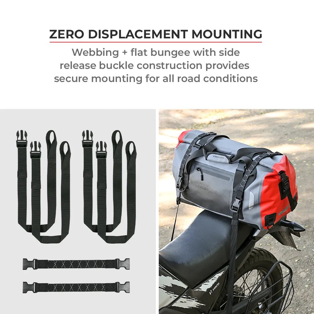 ViaTerra DryBag 40L – 100% Waterproof Motorcycle Tailbag (Universal) - 6KIOMLuggage
