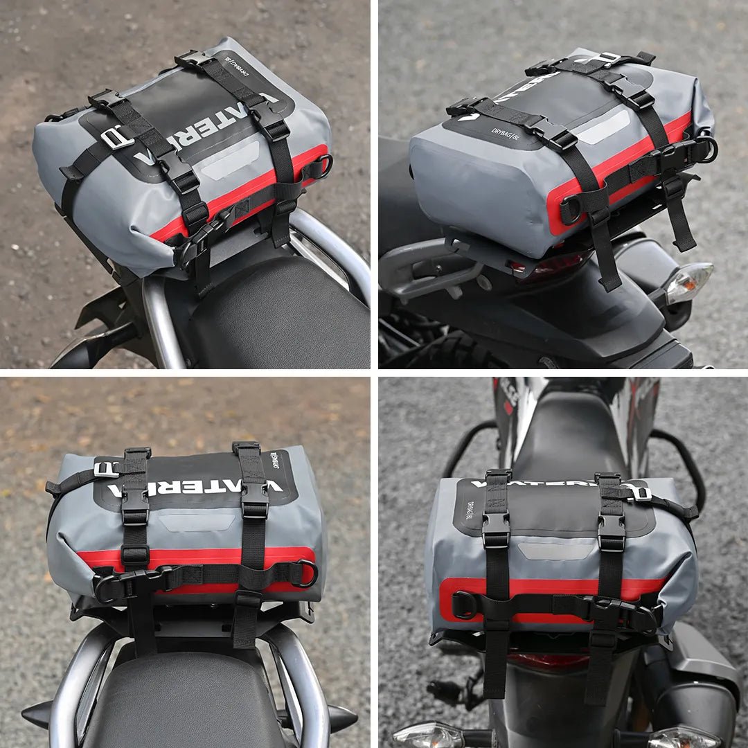 Viaterra Drybag 8L - 100% Waterproof Motorcycle Tailbag/ Rear Rack bag - 6KIOMLuggage
