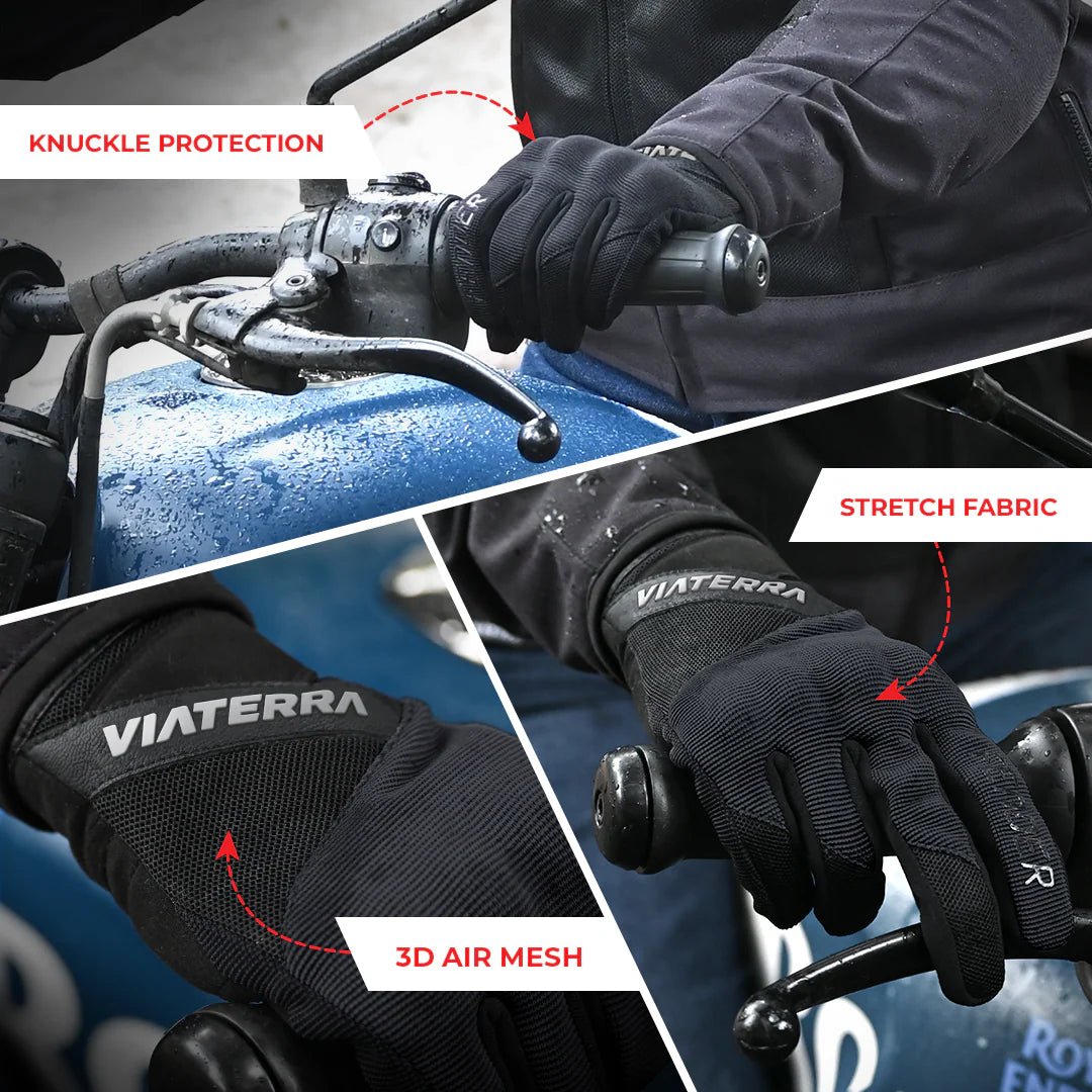 Viaterra Fender Daily Use Motorcycle Gloves - 6KIOMGloves
